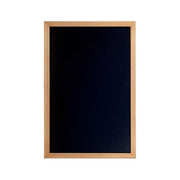 Lavagna da parete con cornice teak 40x60 e pennarello a gesso liquido Bianco
