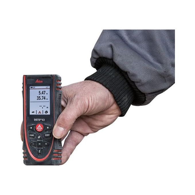 Leica DISTO X3 Leica DISTO X3 misuratore laser di distanza portata 150 m precisione ±1,0 mm IP65 Bluetooth Smart colore Nero