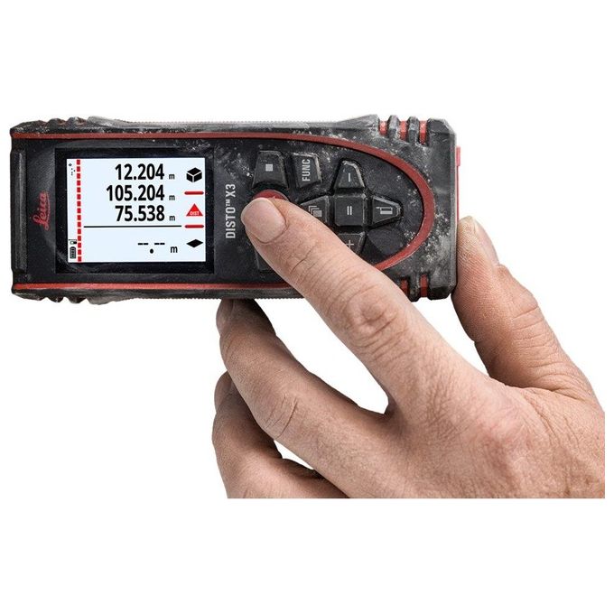 Leica DISTO X3 Leica DISTO X3 misuratore laser di distanza portata 150 m precisione ±1,0 mm IP65 Bluetooth Smart colore Nero