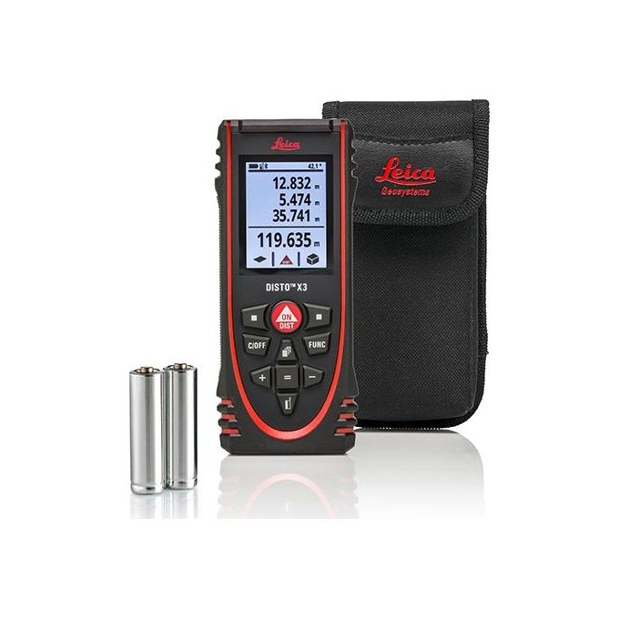 Leica DISTO X3 Leica DISTO X3 misuratore laser di distanza portata 150 m precisione ±1,0 mm IP65 Bluetooth Smart colore Nero