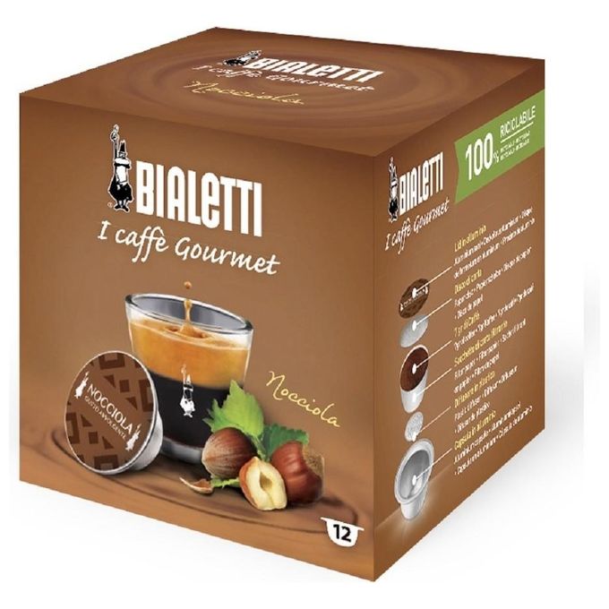 Bialetti Capsule Caffe Gourmet Nocciola 12 Pezzi
