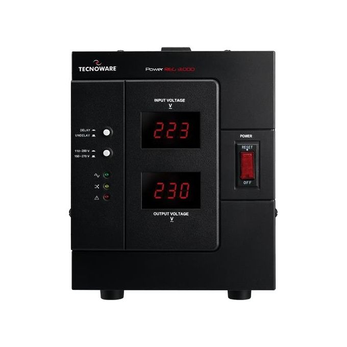 Tecnoware Stabilizzatore Elettronico 3000Va-2400W Out:230vac con Display In-out