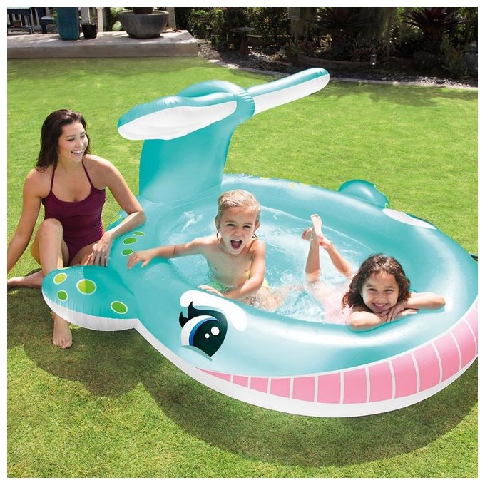 Intex Piscina Spruzzatore Balena 201X196X91