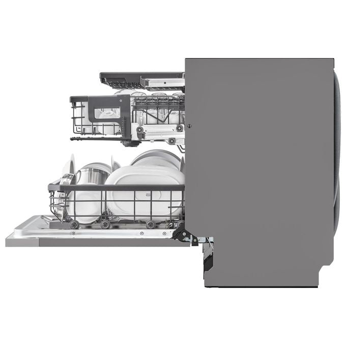 LG DB475TXS Serie 4 Lavastoviglie da Incasso a Scomparsa Totale 14 coperti Classe A QuadWash TrueSteam Wi-Fi (55x60x82 cm) colore Acciaio Inox