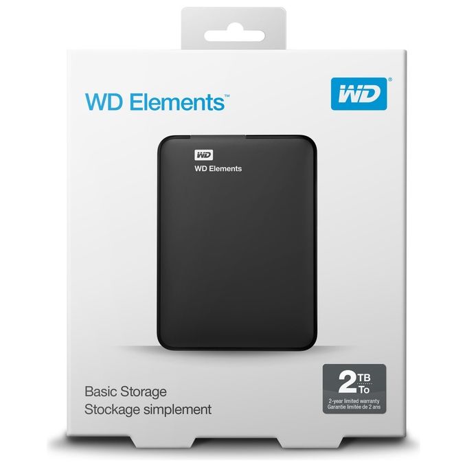 Wd Elements Portable Se 2tb Hard disk esterno portatile Usb 3.0 2,5''
