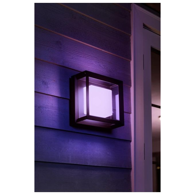 Philips Hue Econic Led Lampada da Parete Quadrata Nero