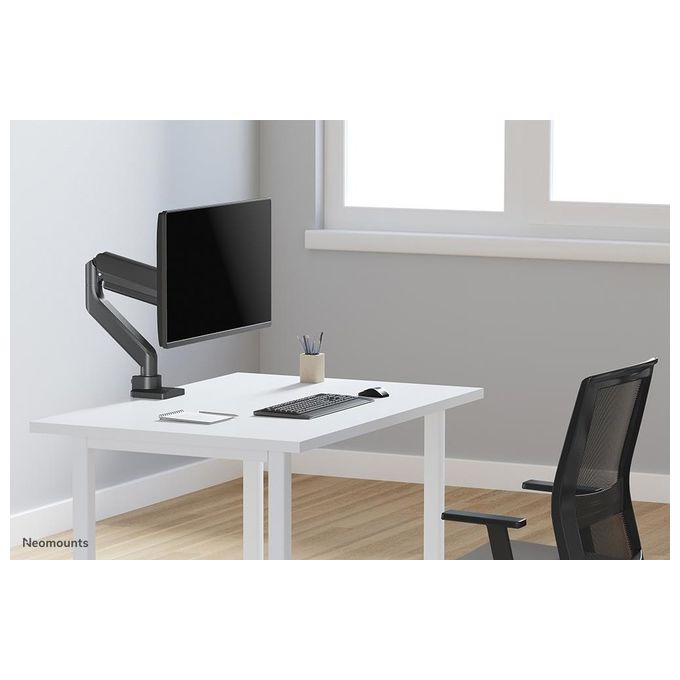 Neomounts 14793741000 NEXT Core Braccio porta-monitor full motion 17-42'' 15 Kg VESA 75x75 100x100 mm molla a gas rotazione 360° colore Nero