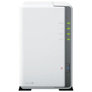 Synology DS223J DiskStation NAS Desktop 2 Vani Processore Quad-Core 1 GB DDR4 HDD SSD SATA Gigabit Ethernet colore Bianco