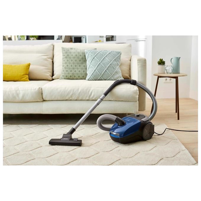 Philips FC8240-09 PowerGo Aspirapolvere a Traino con Sacco 3 L 900 W 77 dB colore Blu