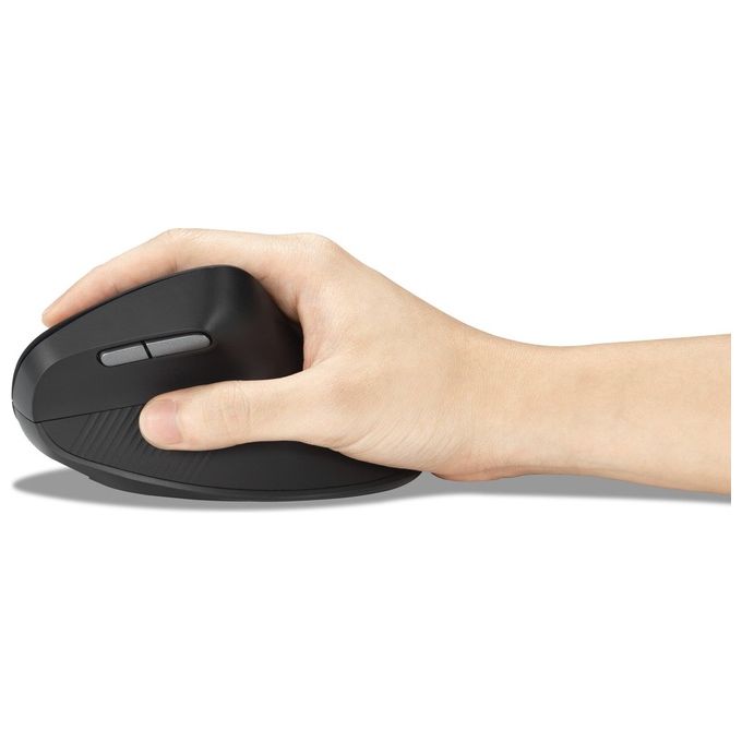 Kensington K72482WW Pro Fit Ergo MY630 EQ Mouse Ricaricabile Wireless con Bluetooth e Ricevitore USB-A 55% Materiale Riciclato Batteria Fino a 4 Mesi colore Nero