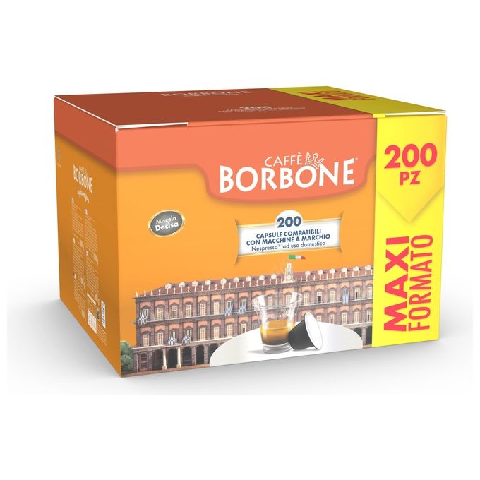Borbone Respresso Decisa Compatibile Nespresso Miscela Decisa 200 Pezzi