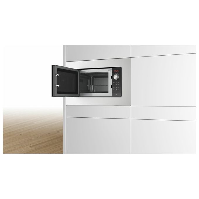 Bosch BEL623MS3 Serie 2 Forno a microonde da incasso con grill 20 L 800 W 5 livelli di potenza colore Acciaio Inox