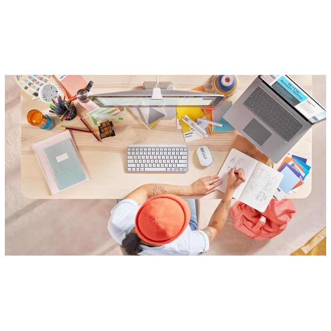 Logitech 920-010489 MX Keys Mini Tastiera Wireless Compatta QWERTY Italiano Bluetooth LED Ricaricabile USB-C colore Grigio