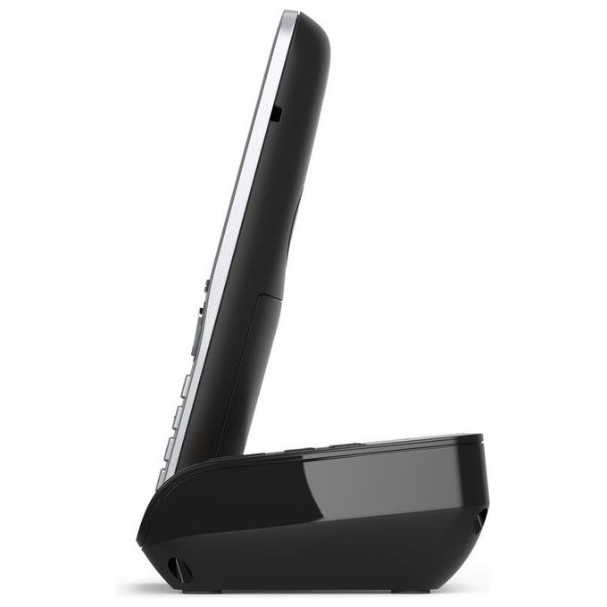 Gigaset L36852-H3023-B101 COMFORT 500A duo Telefono analogico DECT con vivavoce e identificatore di chiamata colore Nero Argento