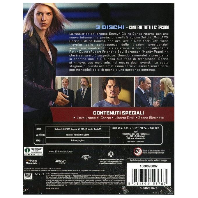 Homeland - Stagione 6 Blu-Ray
