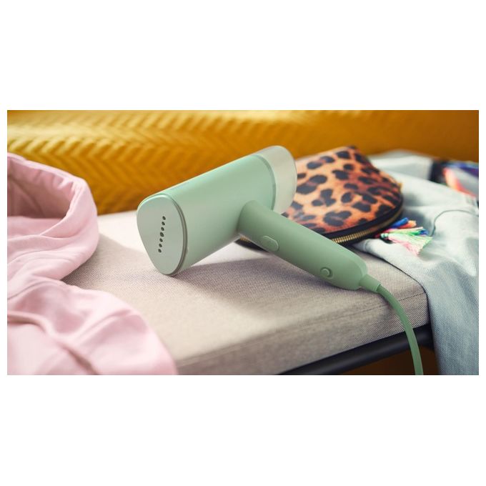 Philips STH3010-70 3000 Series Stiratrice Verticale a Vapore Portatile 1000W 20g-min 100ml Pieghevole colore Verde