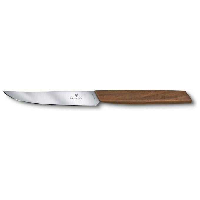 Victorinox Swiss Modern Coltelli da Bistecca in Noce 2 Pezzi