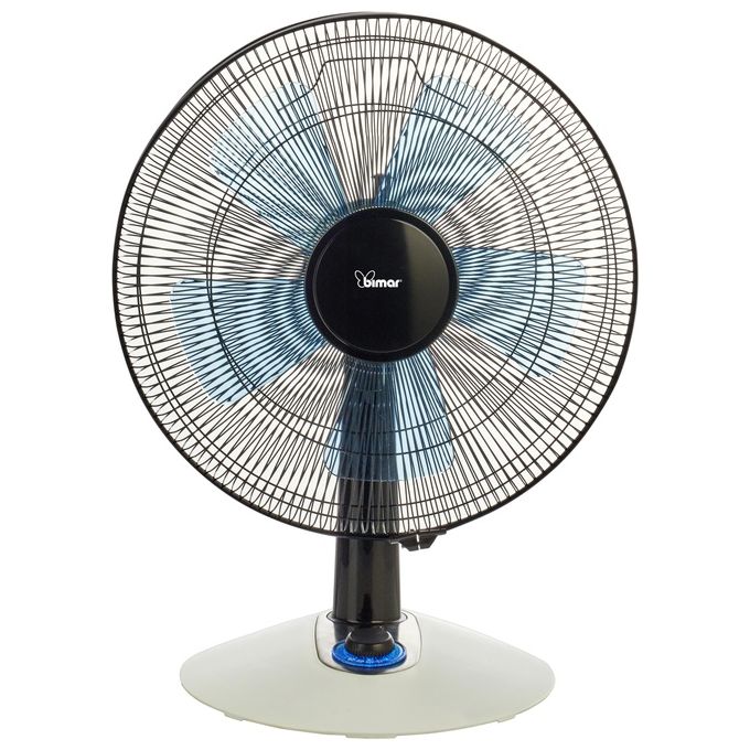 Bimar Ventilatore da Tavolo con Pale di 40cm in Colore Bianco per Un Raffrescamento Efficace in Ambienti Interni