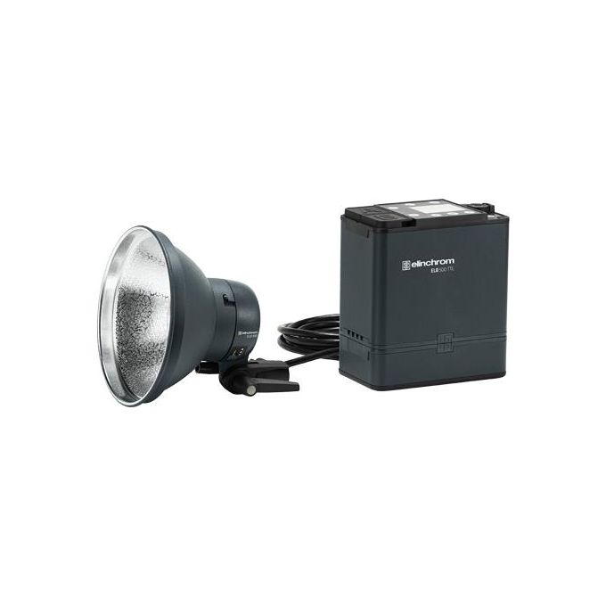 Elinchrom EL10309.1 ELB 500 TTL To Go Kit Flash Portatile 500 Ws HSS TTL fino a 1-8000 s Batteria Li-Ion colore Nero