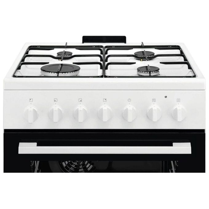 Electrolux LKK620010W Cucina Libera Installazione Piano Gas 4 Fuochi Forno Elettrico Multifunzione 57 L Classe A (89x60x60 cm) colore Bianco