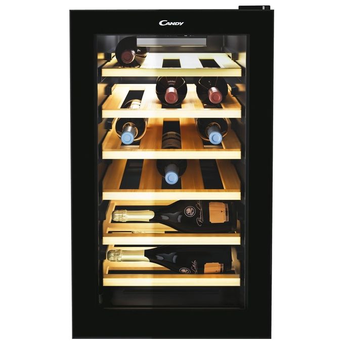 Candy CWCEL 210-N DiVino Cantinetta Vino 21 Bottiglie Classe G 39 dB Libera Installazione colore Nero