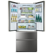 Haier HB18FGSAAA Serie 7 Frigorifero French Door 539 L 190 cm Classe E 37 dB Total No Frost My Zone Plus (190x83x66,9 cm) colore Titanio