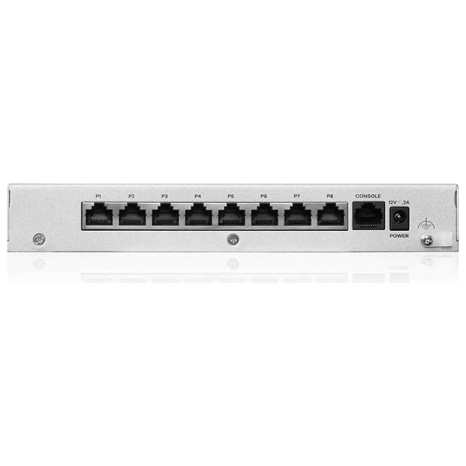 Zyxel USGFLEX100H-EU0101F USG FLEX 100H firewall hardware velocita' firewall 3 Gbit-s VPN 0,75 Gbit-s 8 porte LAN RJ-45 colore Nero