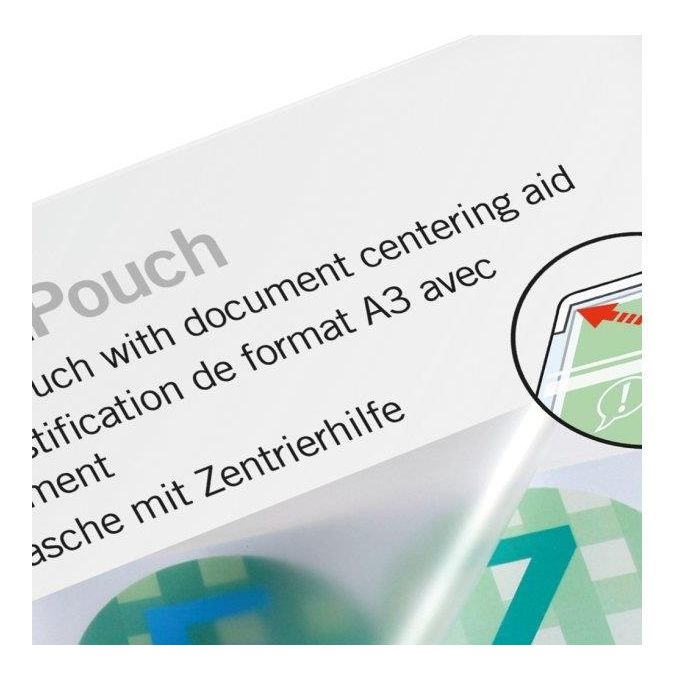 Gbc Confezione 100 Pouches A3 100my Lucido