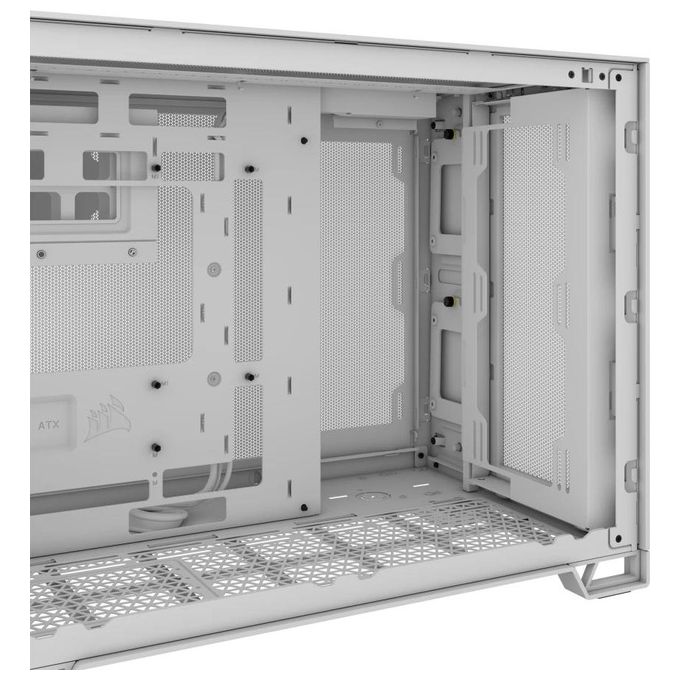 Corsair CC-9011264-WW 2500D AIRFLOW Case per PC Midi Tower Fattore di forma ATX Vetro temperato Supporto radiatore 360 mm colore Bianco