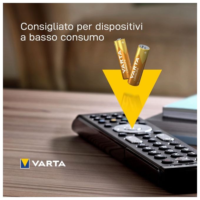 Varta 4106 Batterie Alkali Mignon Stilo 4 Pezzi