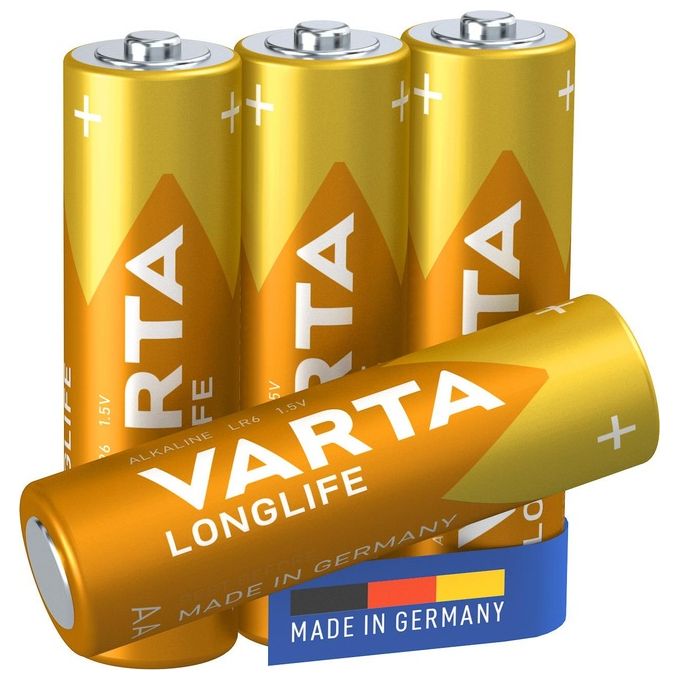 Varta 4106 Batterie Alkali Mignon Stilo 4 Pezzi
