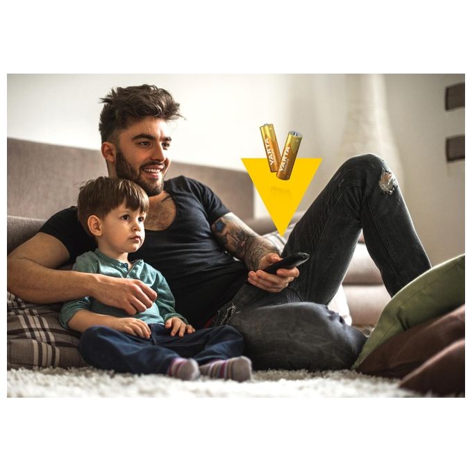 Varta 4106 Batterie Alkali Mignon Stilo 4 Pezzi