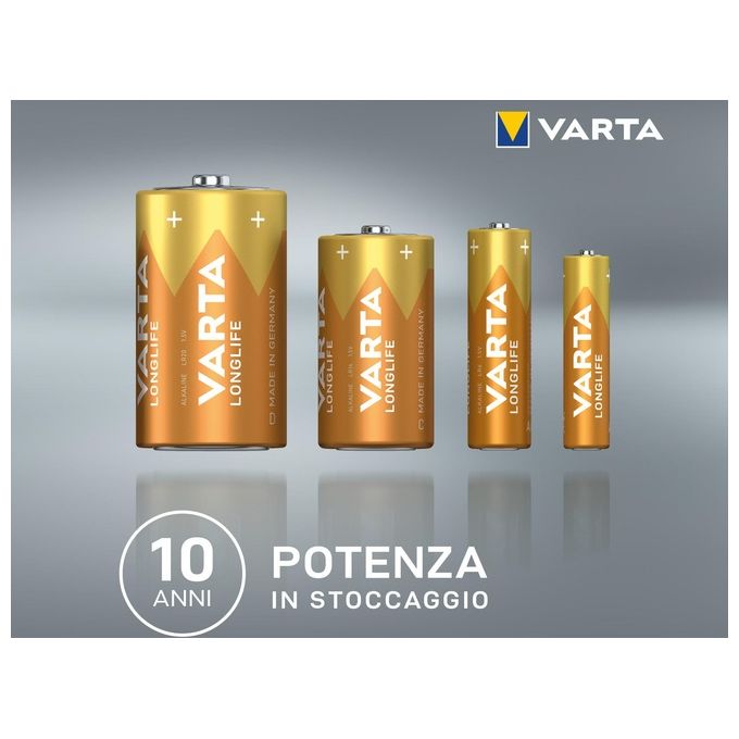 Varta 4106 Batterie Alkali Mignon Stilo 4 Pezzi
