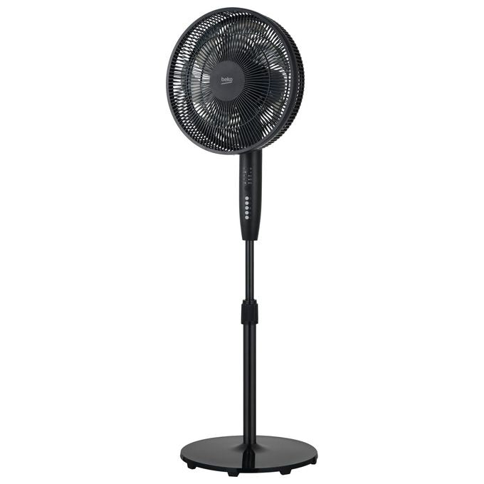 Beko EFS6700B Ventilatore a Piantana 50W 3 Velocita' 7 Pale Altezza Regolabile Telecomando Timer 7h 56dB colore Nero