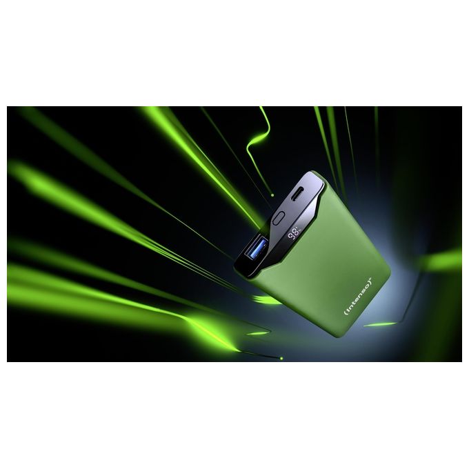 Intenso Powerbank F10000 Verde 10000 mAh con USB-C a Tipo C