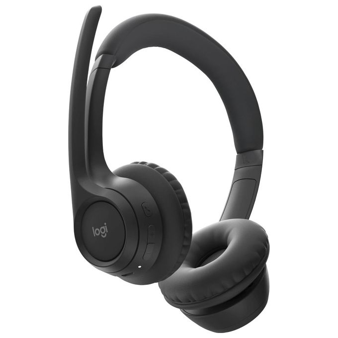 Logitech 981-001451 Zone 305 Cuffie Wireless con Microfono Bluetooth 5.3 e USB-C Plug-and-Play per Microsoft Teams Zoom Google Meet Connessione a 2 Dispositivi Autonomia 20 Ore Ricarica Rapida 5 Minuti per 1 Ora di Chiamata Materiale con 55% Plastica Rici