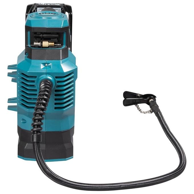 Makita MP001GZ Compressore Portatile a Batteria 40V max 11,1 bar 24 l-min con Display Digitale e Spegnimento Automatico colore Nero Blu