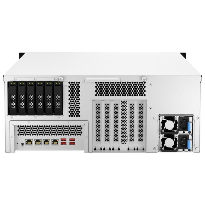 QNAP TS-H3087XU-RP-E2378-64G NAS 30 Baie Intel Xeon E-2378 64 GB RAM 10GbE Rack 4U colore Nero
