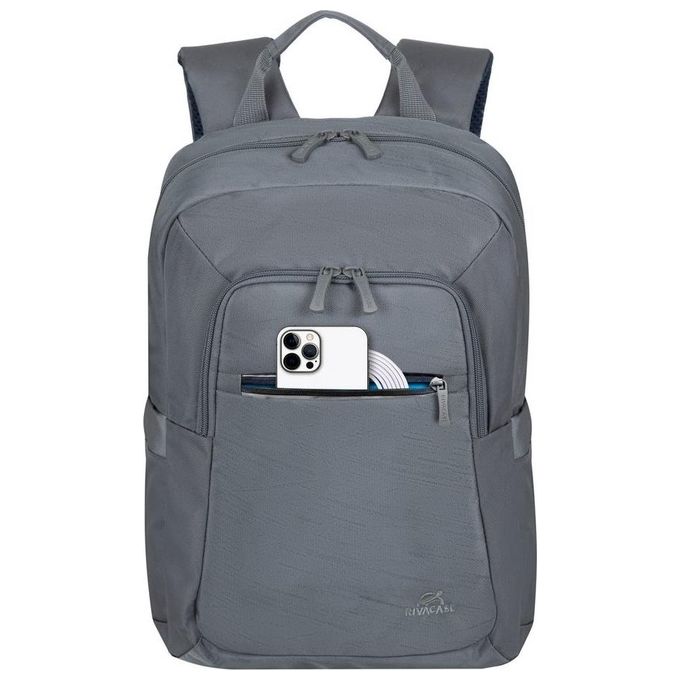 RivaCase 7523 GREY Alpendorf Zaino per laptop 13.3-14 pollici in materiale ecologico RPET colore Grigio