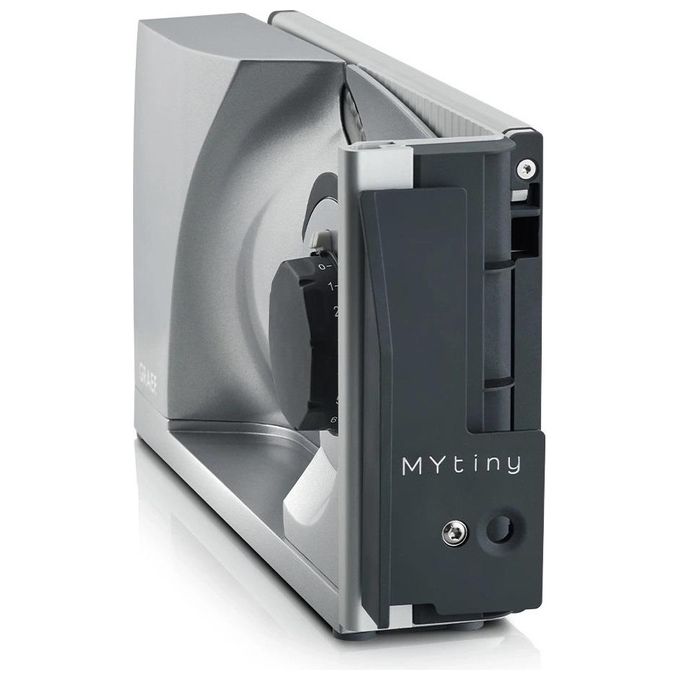 Graef MT1000EU MYtiny Affettatrice Elettrica Pieghevole lama 170 mm taglio 0-15 mm 170W colore Argento