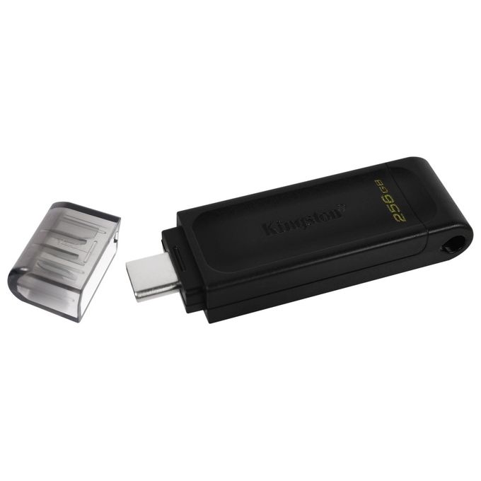 Kingston Technology 70 Unita' Flash USB 256Gb USB tipo-C 3.2 Gen 1 Nero
