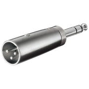 Wentronic Adattatore XLR Maschio 3 Poli 6,35mm Maschio 4 Poli Stereo
