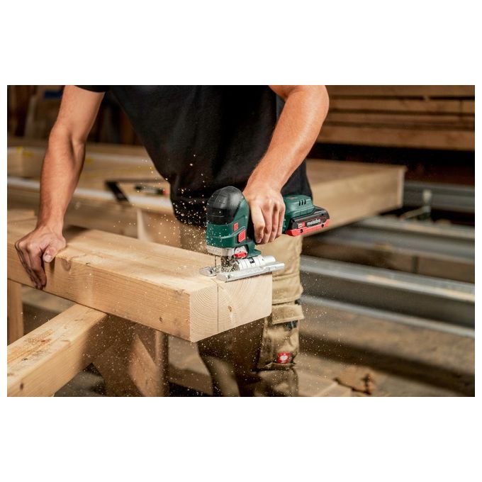 Metabo 601502840 STA 18 LTX 150 BL Seghetto alternativo a batteria 18 V motore brushless profondita' taglio 150 mm cambio lama senza attrezzi colore Nero
