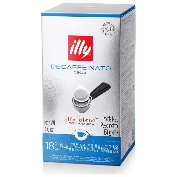 Illy Caffe' in Cialde ESE Mono Splitdose Decaffeinato 1 Confezione da 18 Cialde