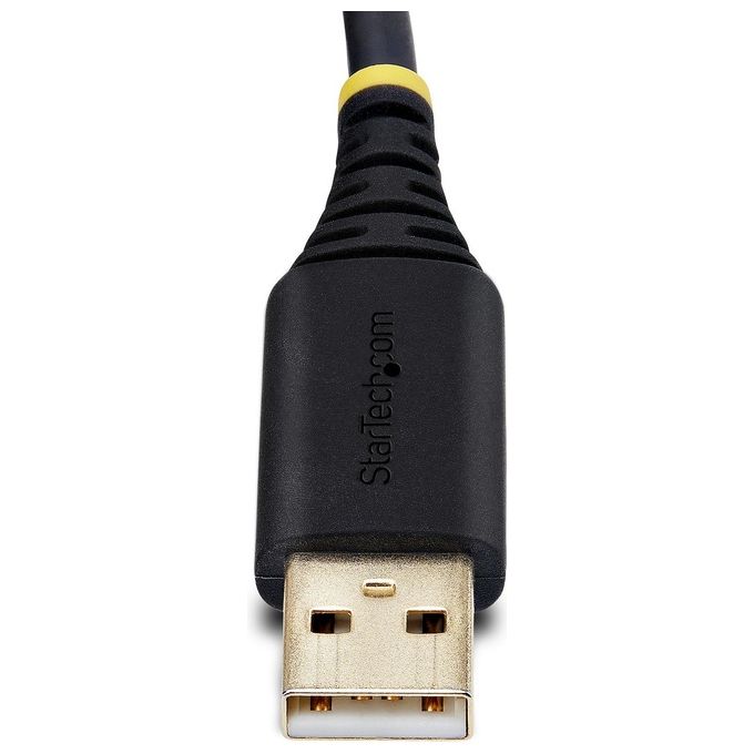 StarTech 1P10FFC-USB-SERIAL Cavo USB a Seriale RS232 3m con Chip FTDI Retention COM Viti e Dadi Intercambiabili LED di Stato colore Nero
