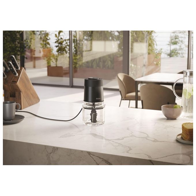 Haier HCH5B1011 I-Master Serie 5 Tritatutto Elettrico 550 W 0.5 L 4 Lame Inox 2 Velocita' colore Nero