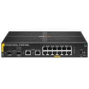HEWLETT PACKARD JL679AABB ARUBA 6100 Switch 12 porte Gigabit PoE 2 porte SFP+ 139W colore Nero