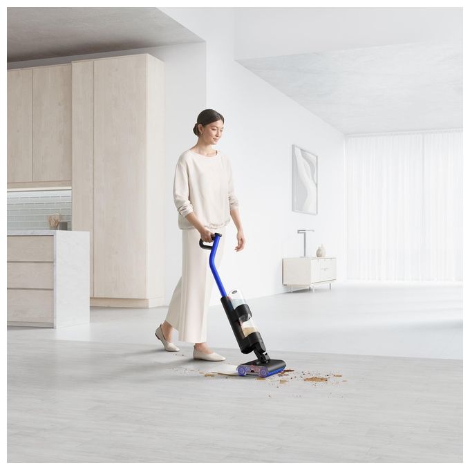 Dyson WR01 Wash G1 Aspirapolvere Lavapavimenti a Batteria Senza Sacco 1 L autonomia 35 min display LCD colore Nero Blu