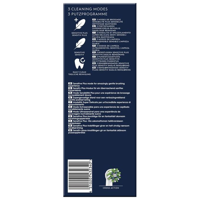 Oral-B VITALITYPROLILLA Vitality Pro Spazzolino elettrico oscillante 3 modalita' timer 2 min 2 testine colore Viola