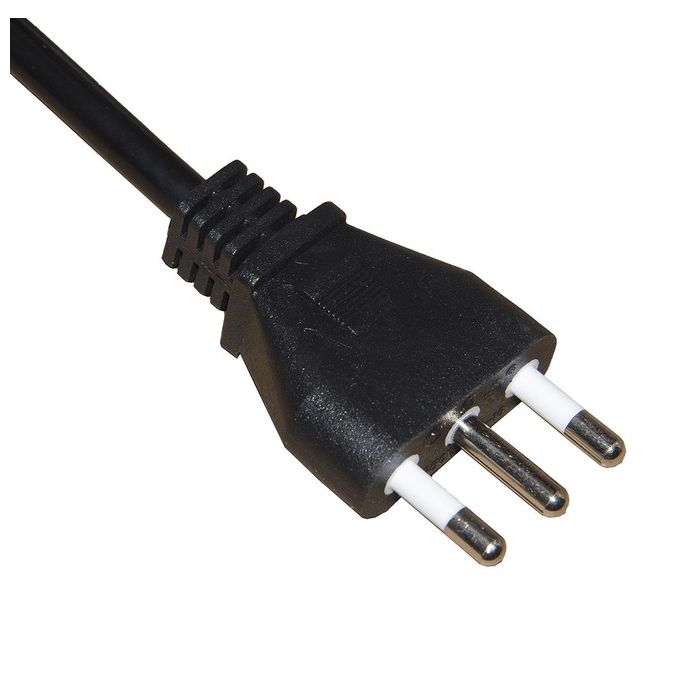 Emmegi LKMP05LN Multipresa 5 Prese Universali Ita Schuko 10-16A Spina 16A con Interruttore Protezione Sovraccarico colore Nero